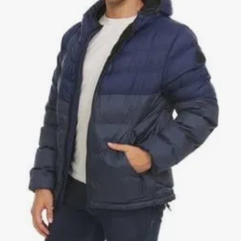 Men's Navy Puffer Jacket